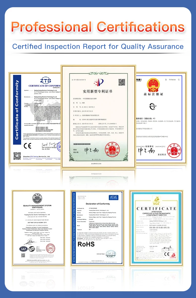 스플릿 코어 CT 트랜스포머 QNCTK1-16 1A 1V 10A 20A 0.333mV 100A 333mV 페라이트 코어 CT 센서 클램프 전류 트랜스포머 100A/50mA