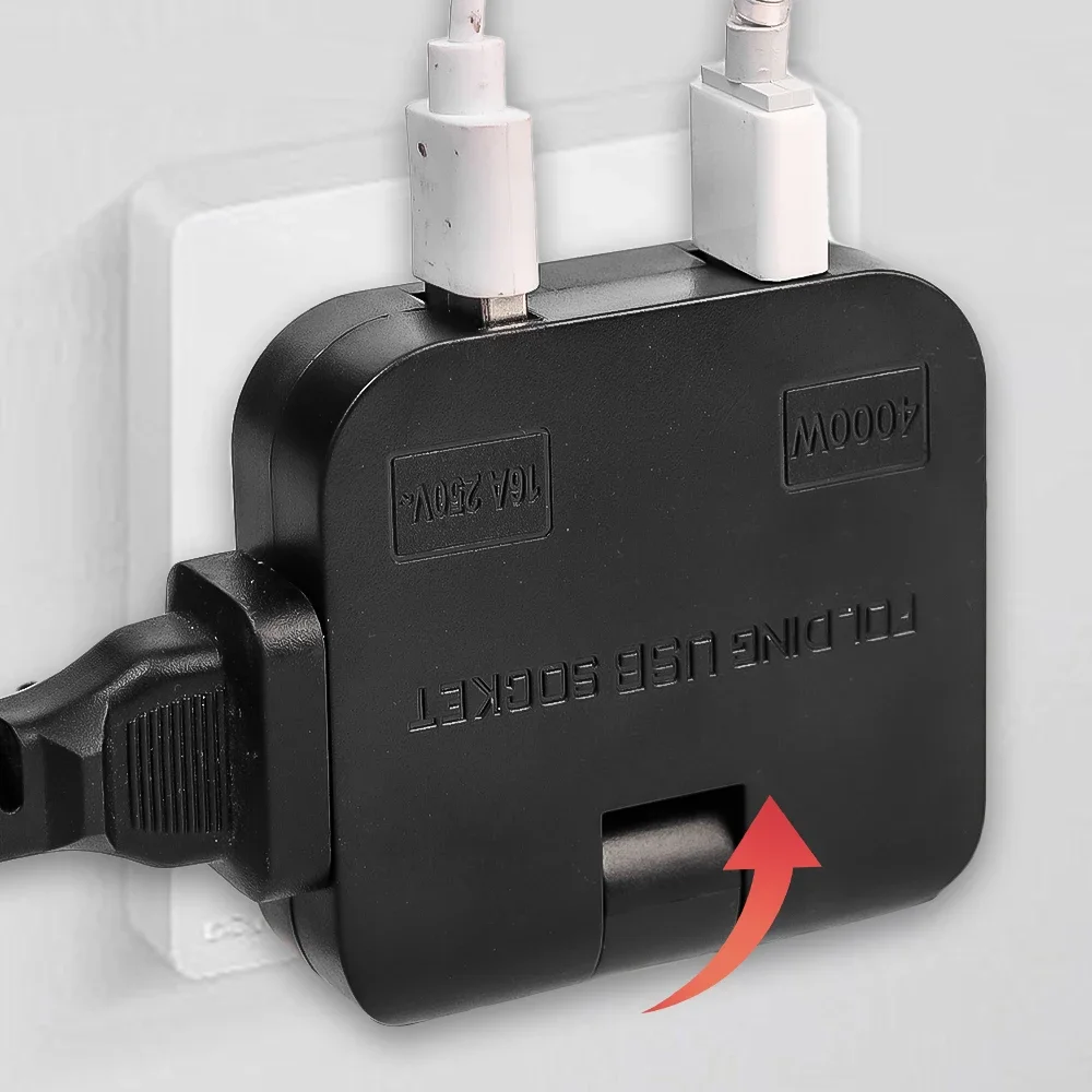 EU Plug Adapter 4 in 1 Socket Converter