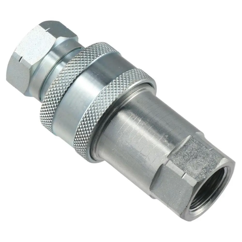 1/2" NPT ISO 5675 Female Ag Hydraulic Quick Connect Style Coupler, Push