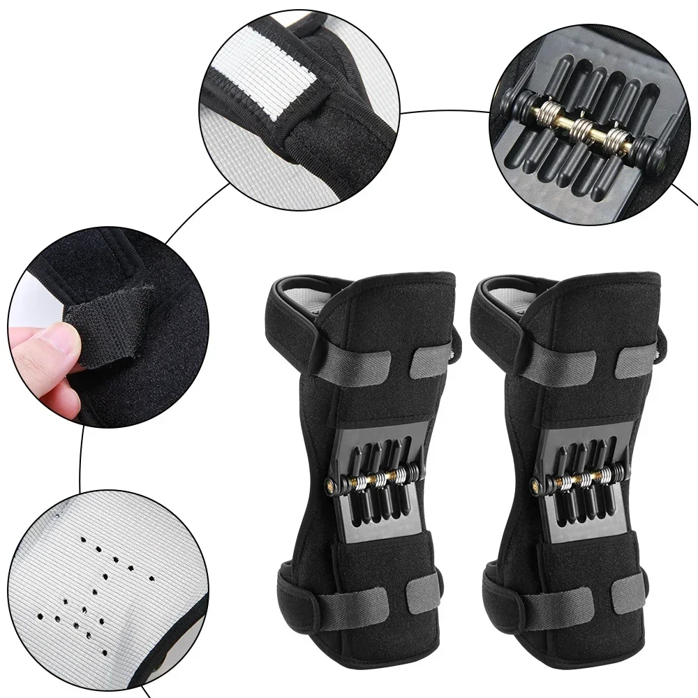 Knee Protection Booster Power Support Knee Pads Powerful Rebound Spring Force Sports Reduces Soreness Old Cold Leg Protection knee pad knee support knee brace knee wraps