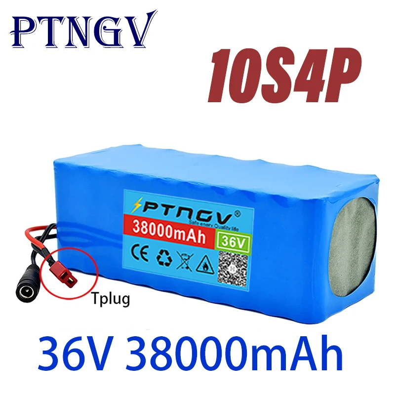 

100% original 10S4P 36V battery 38Ah battery pack 1000W battery 42V 38000mAh Ebike electric bicycle with BMS e-bike 18650.00