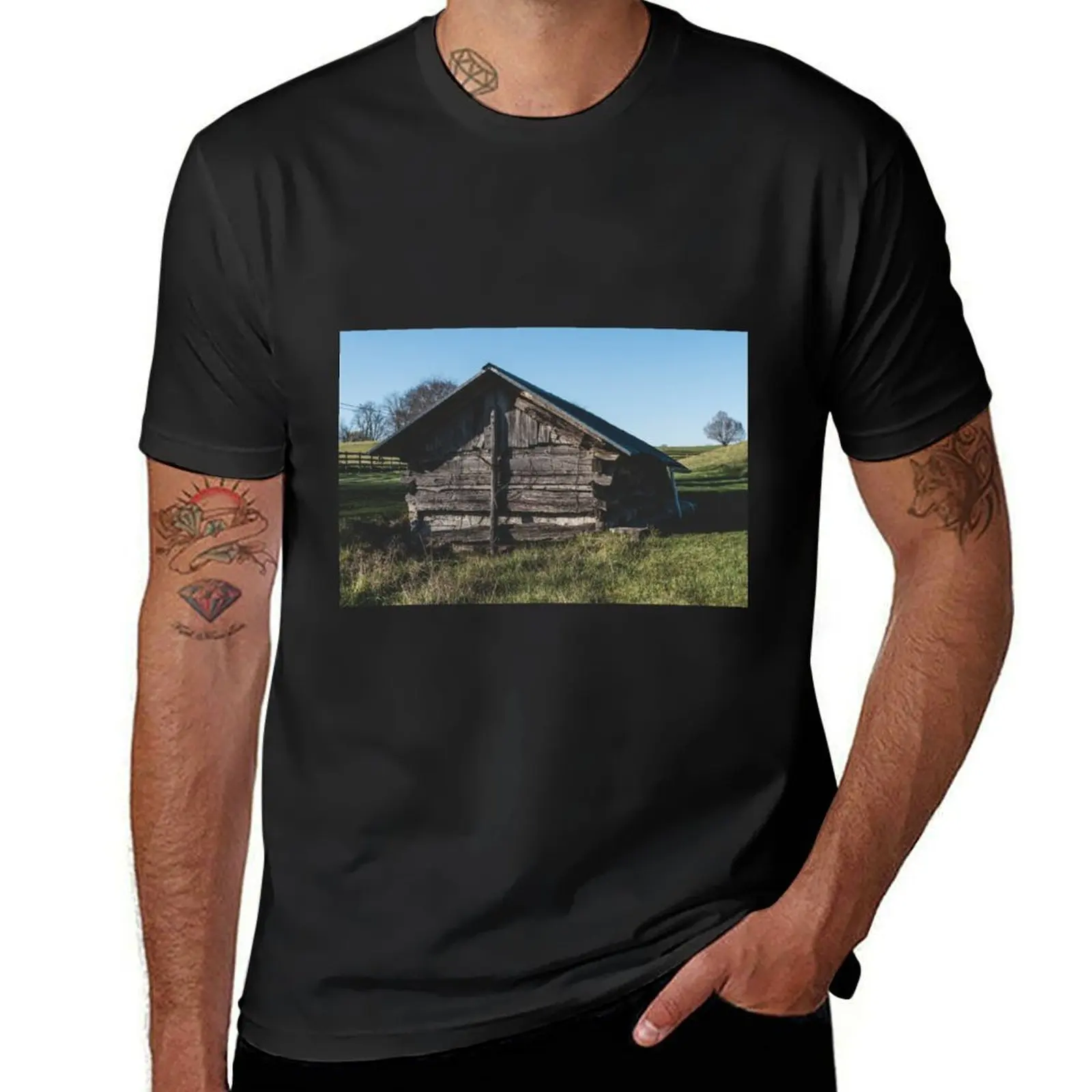 

Springhouse Sunset T-shirt shirts graphic tees graphics blacks plain white t shirts men