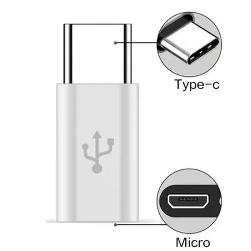Universal Micro USB to Type-C OTG Adapter for Smartphones and Tablets