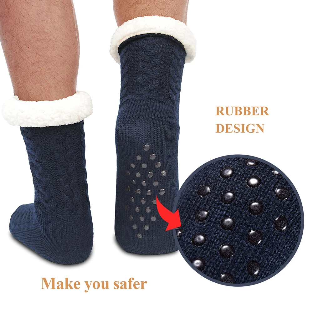 Thickened Winter Woven Thermal Cashmere Socks Floor Socks Women's Carpet Home Plus Socks Velvet Sleep Socks Slippers Leg Cover
