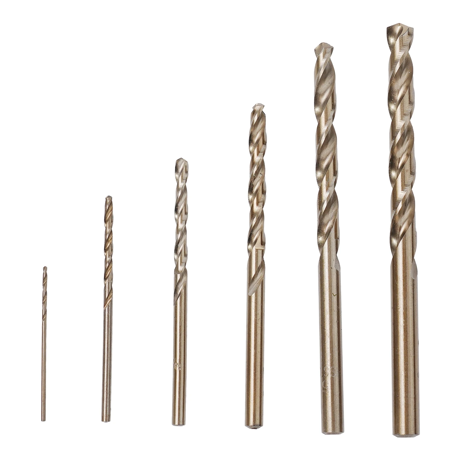 

None Drill Bit Drill Bit Set 1/2/3/4/5/6mm 6pcs Auger Cobalt Drill Bit For Metal HSS HSS-Co M35 None Practical