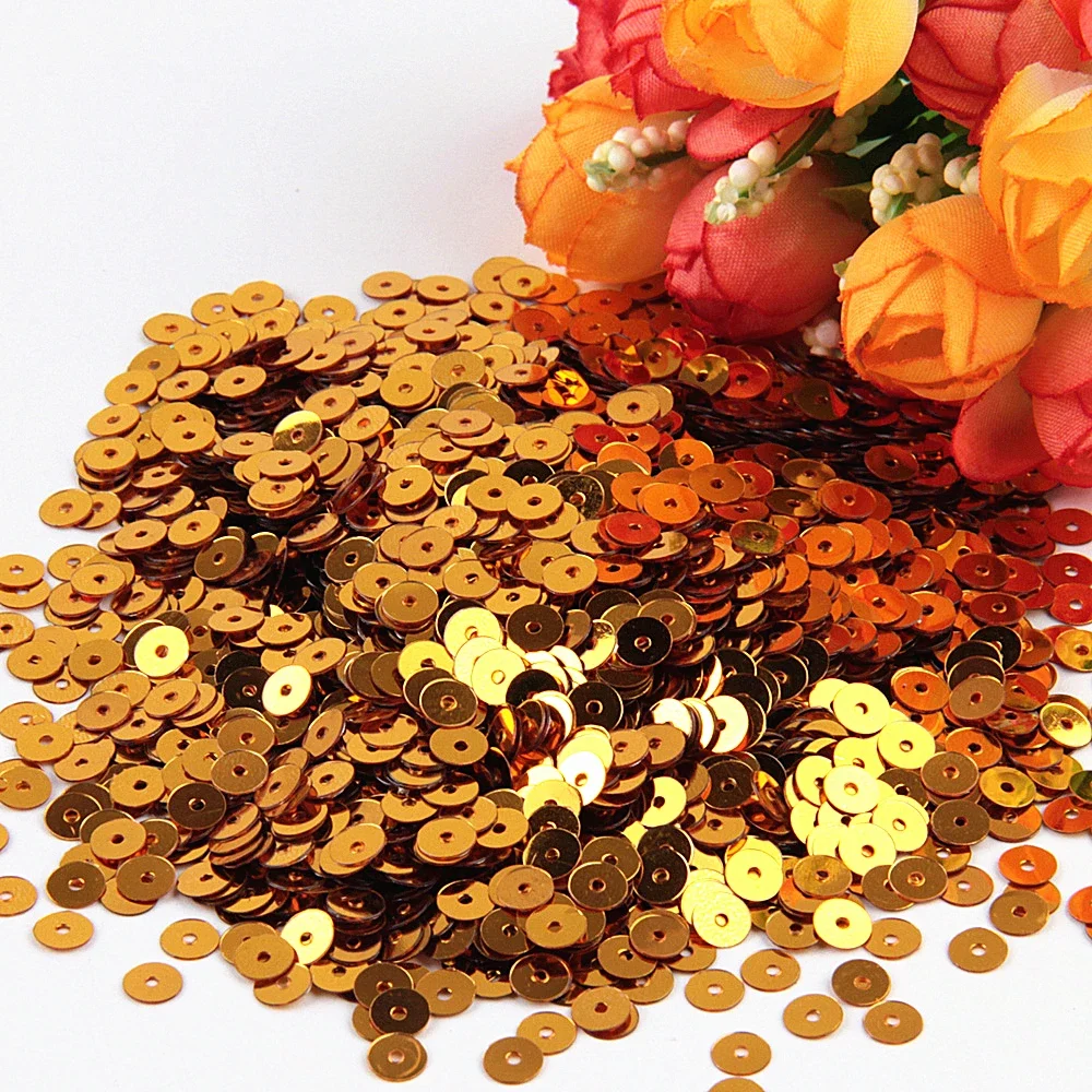Sparkling Gold Sequin Mix for Crafting and Decoration