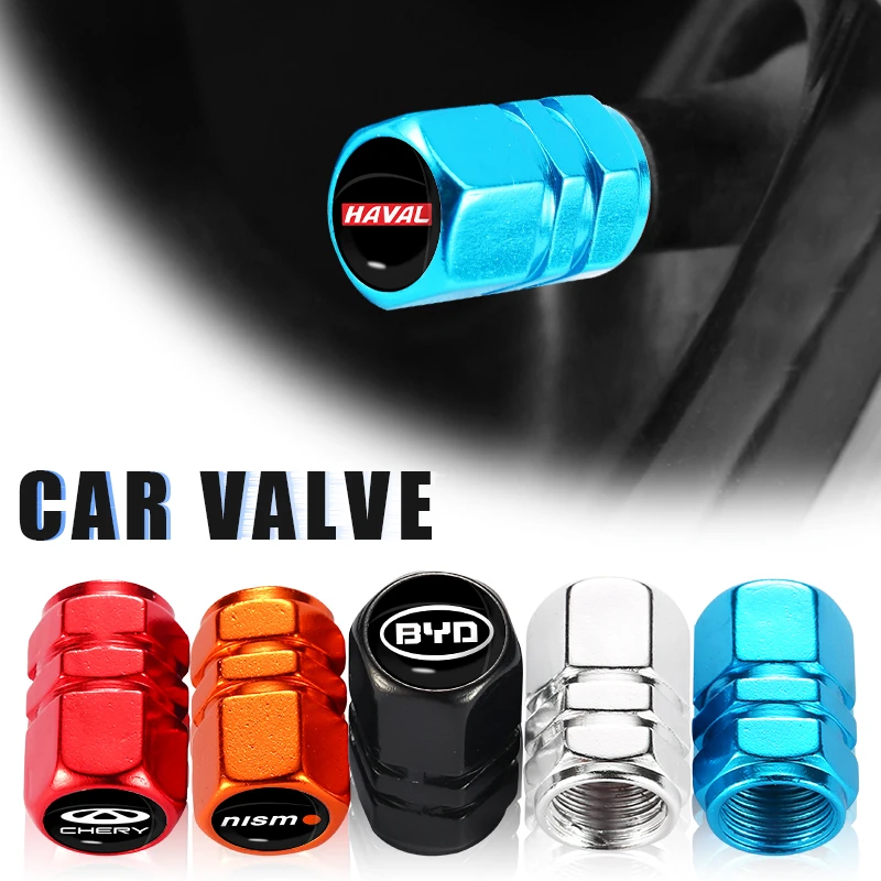 4pcs Aluminum Car Tire Valve Stems Caps for Mercedes Benz AMG W204 W203 W212 W211 W124 W210 GLC