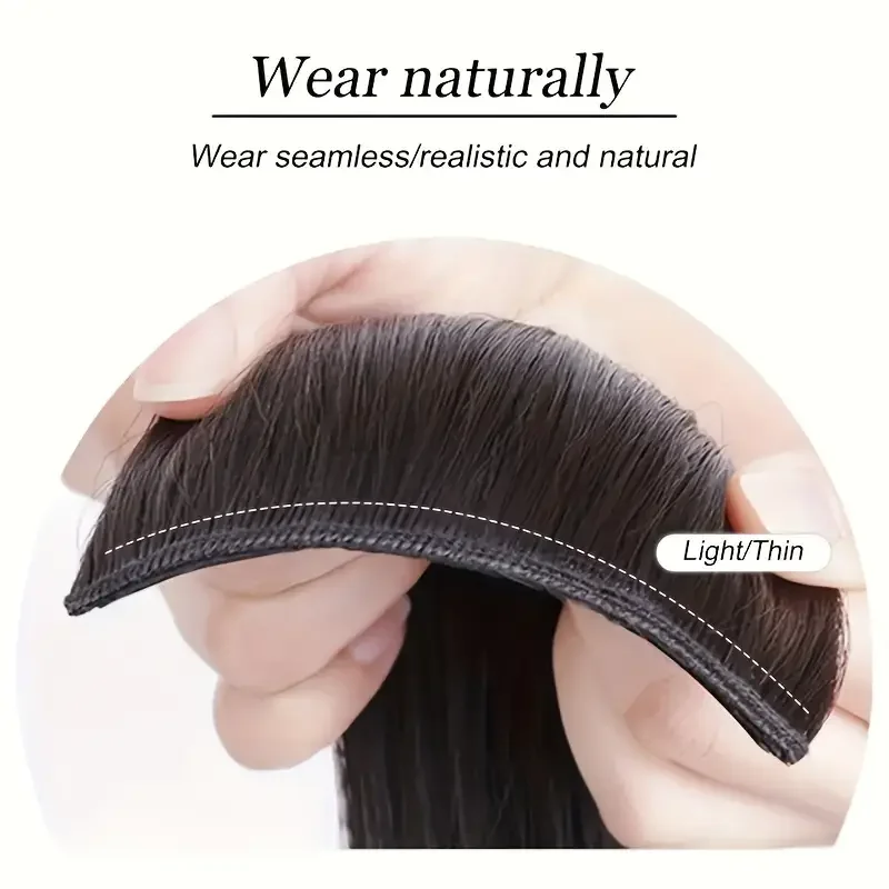 3Pcs/Set Synthetic Seamless Clip Ins Hair Extensions For Women Full Head Wavy Thick Clip In Hairpiece With Invisible BB Clips