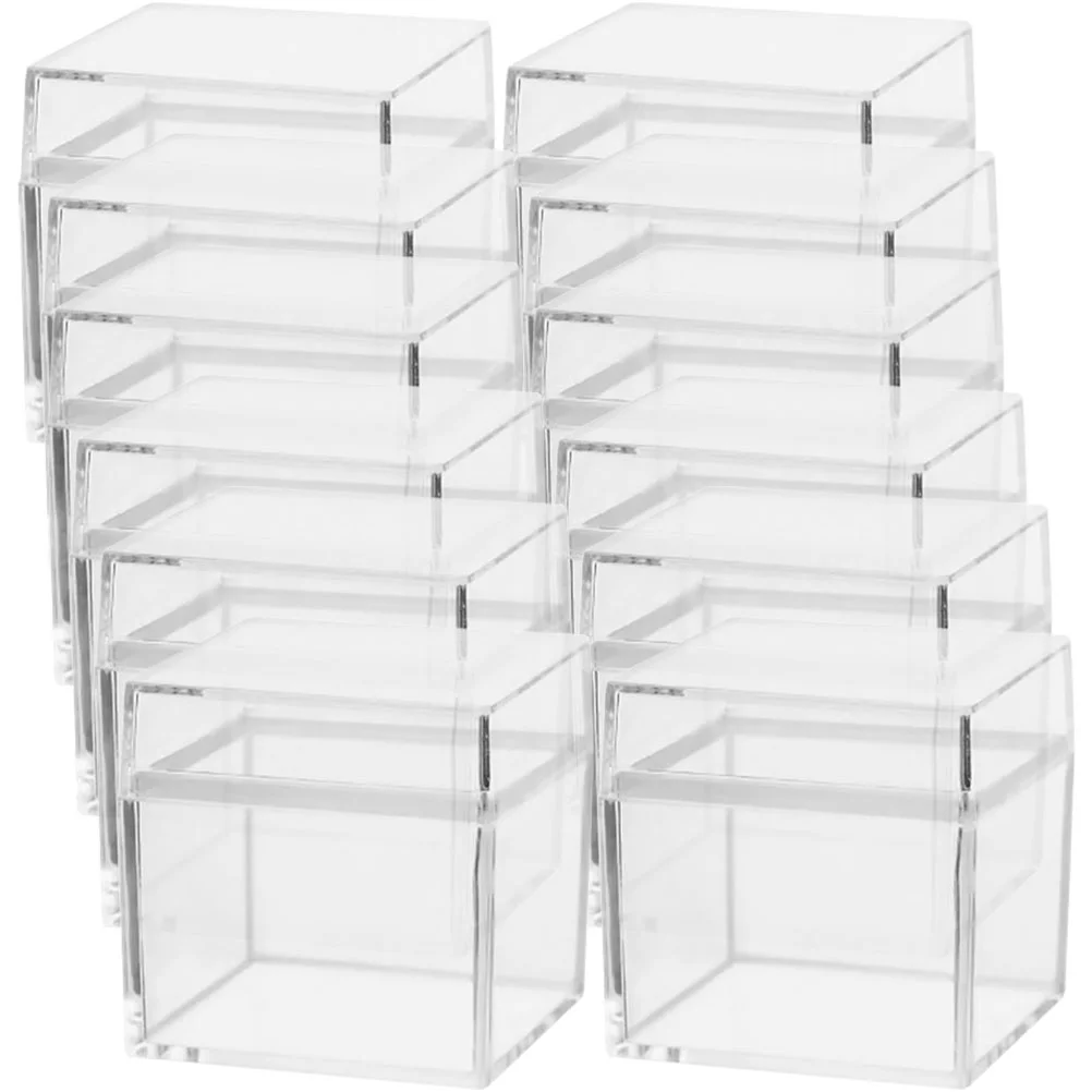 

Boxes To Send Orders Transparent Acrylic Square Cube Candy Boxes Chocolate Packing Boxes Jewelry Storage Container Wedding