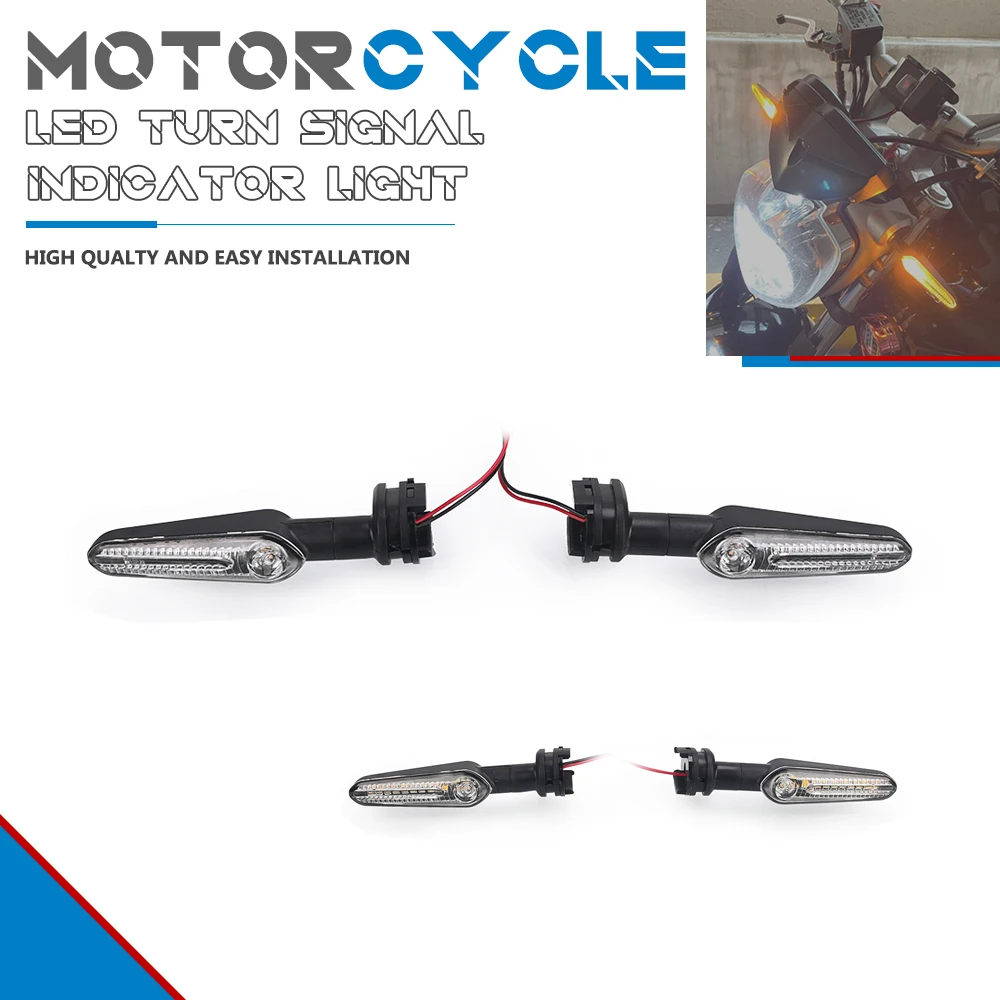 

LED Turn Signal Indicator Light For Yamaha FZ-6R FZ07 FZ8 FAZER FZ09 FZ1 FAZER FZ10 MT15 Motorcycle Flashing Directional Flasher