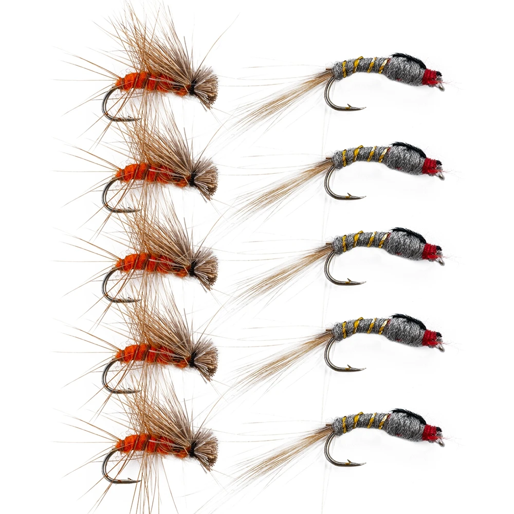 10PC New #12 Realistic Nymph Scud Fly For Trout Fishing Artificial