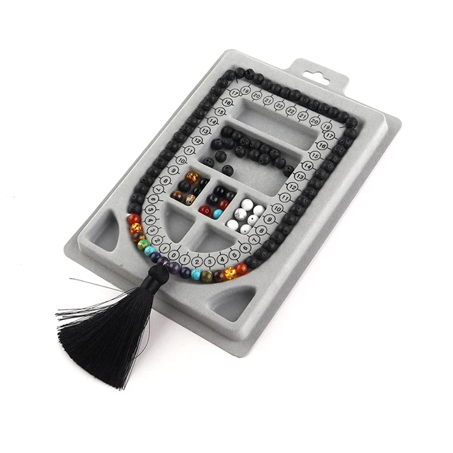 쥬얼리 제작을 위한 플록 비드 트레이 보드: 구슬 정리와 측정의 필수 도구