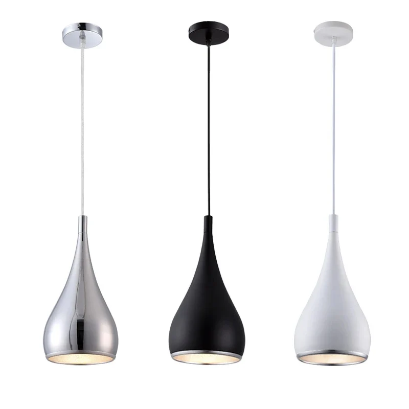 

Modern LED Pendant Light Iron Hanging Lamps Living Foyer Kitchen Light Fixture Dining Room Restaurant Illuminate Cafe Bar Hotel