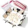 Rummy Cube Game with 4 Racks, 106 Rummy Cube Game Set with Portable Case, Rummy Tiles Travel Set for Family Classic Board Games 1