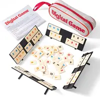 Rummy Cube Game with 4 Racks, 106 Rummy Cube Game Set with Portable Case, Rummy Tiles Travel Set for Family Classic Board Games 1