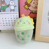 Wholesale 40pcs/lot 10cm cartoon animal Dog Rabbit Plush keyring Toys cute Milk Tea Cup Stuffed Pendants keychain Gifts 2