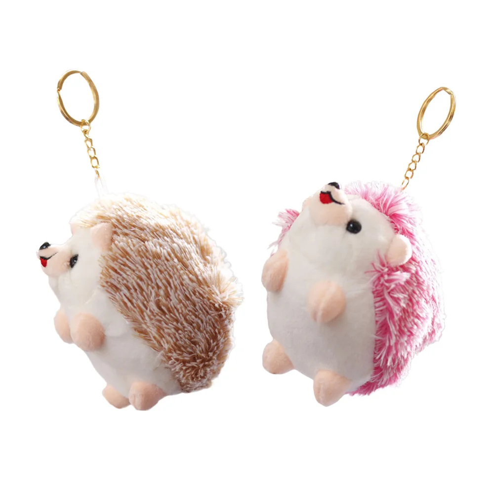 

2 Pcs Hairy Gift Key Chain Child Women's Cartoon Hanging Decor Pp Cotton Porristas