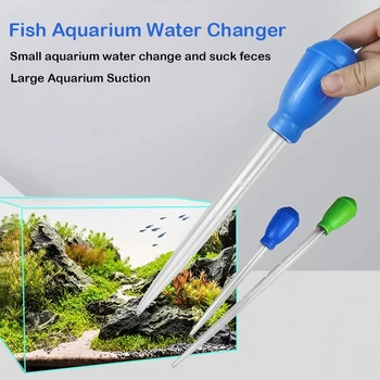 45cm Lengthen Pipettes Cleaner Simple Cleaning Tool for Aquarium Water Changer Aquarium siphon fish tank vacuum cleaner