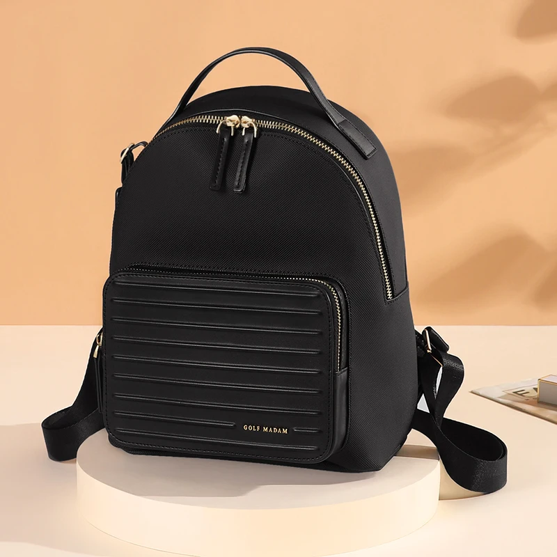 GOLF Women Backpack Bag Luxury Small Black pvc Leather Bags Adult Backbag Waterproof Elegant Mini School Backpack New Trend 2024 3