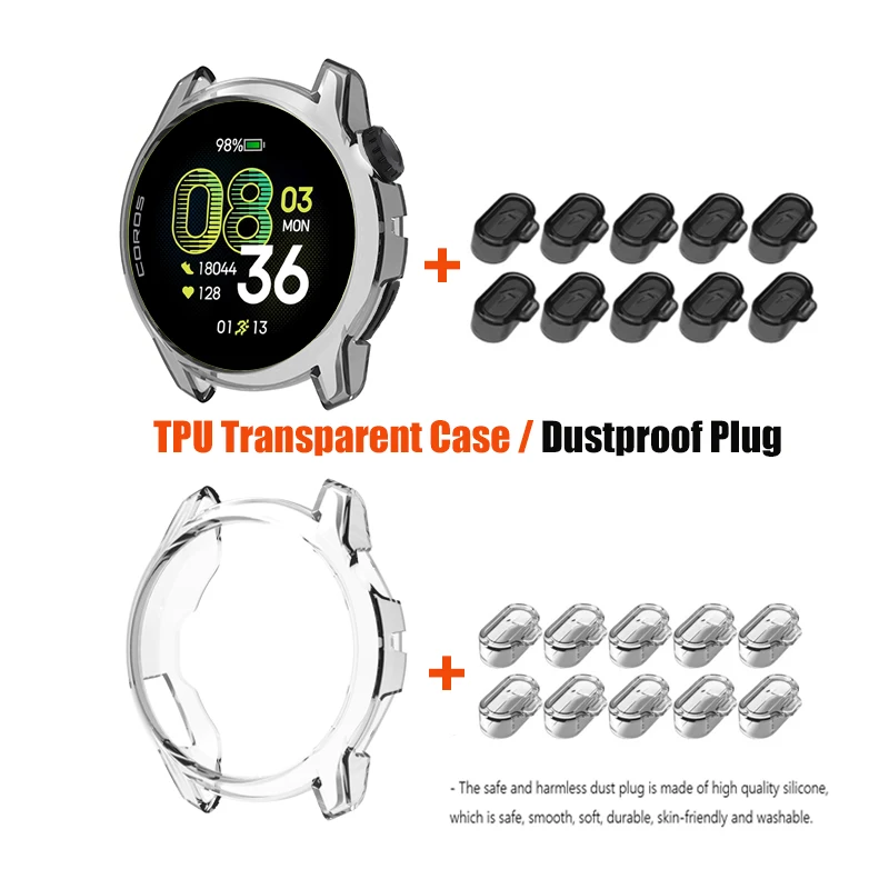 Clear Protective Soft Case with TPU Dust Plug