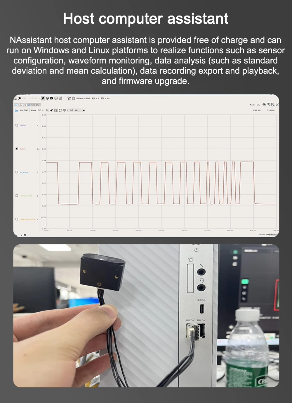 TOFSense-F2 P Laser Distance Sensor 40m Radar Module UART IIC Serial Port LiDAR