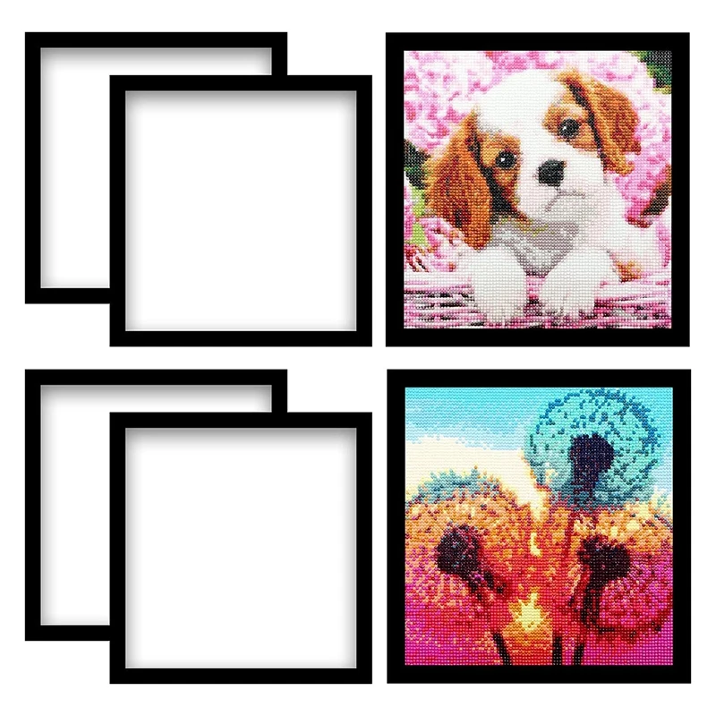 

6 Piece Diamond Painting Frame Painting Picture Frame Black Magnetic Picture Frame For Diamond Painting Pictures