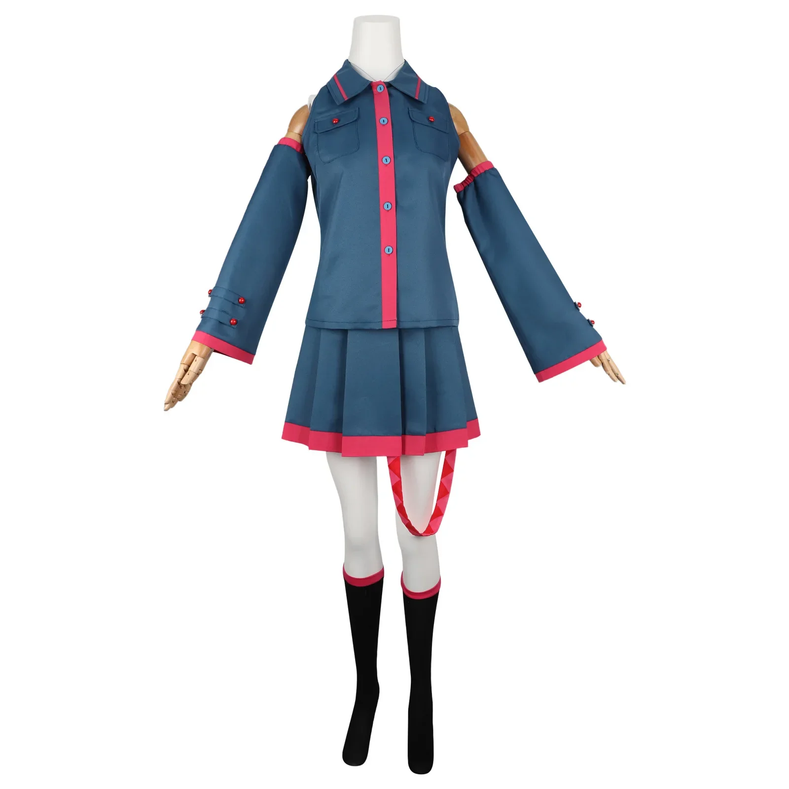 Anime Miku Cosplay Costume Kasane Teto Adult Women Girls JK Skirt Suit Halloween Outfit Uniform Party Performance halloween costumes