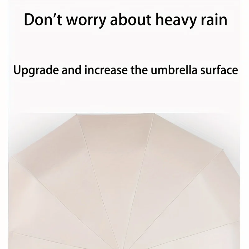 1pc Automatic Umbrella, Reinforced 24-Bone Umbrella,Strong And Durable Wind-resistant Umbrella, Anti-UV Sunscreen Umbrella