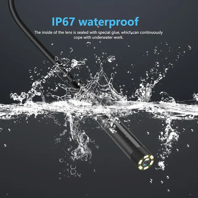 1080P Android Endoscope Camera 3 IN1 Micro USB Type C Borescope Mini Camera Waterproof LED Car Inspection Industrial Camera 5