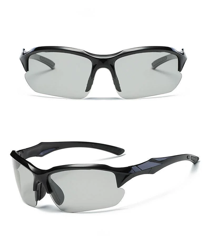 Nuevas gafas que cambian de color, gafas de sol polarizadas para hombre, gafas de ciclismo, gafas para deportes al aire libre, gafas de sol 9301, protección UV para hombre_voghion.com