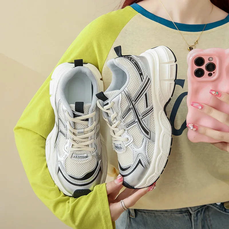 Women fashion leisure sports shoes women soft vulcanized shoes sneakers shoes sneakers Feminino tennis shoes net
