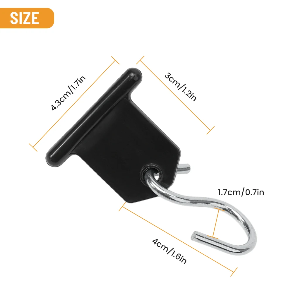 

S Hook Hook Rack With Holes Camping Awning Hooks Clips Light Hangers Awning Hooks Camping Accessory High Quality