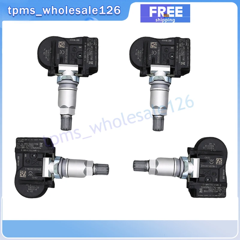 Tire Pressure Monitor Sensor Set - 4 Pack, 433MHz