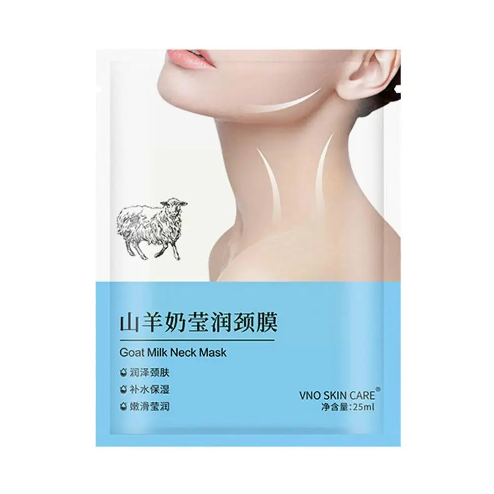 

1PCS Goat Milk Neck Mask Collagen Firming Anti-Wrinkle Beauty Mask Moisturizing Lift Firming Skin Whitening Neck Anti-aging F9Z3