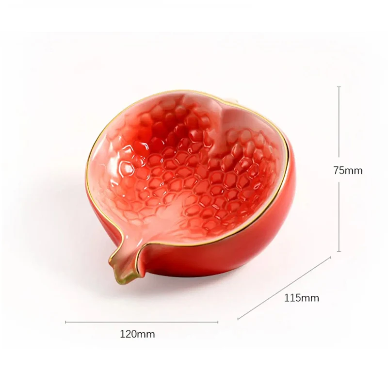 Creative Ceramic Pomegranate Shape Soap Holder Box Wash Table Drain Soap Dish Toilet Box Home Bathroom Decoration