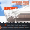 VEVOR 21ft Snow Roof Rake 25" Plastic Blade Snow Removal Tool  with Anti-Slip Retractable Handle Grip for House Roof/Car Snow 4