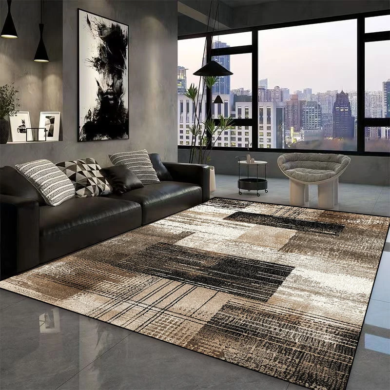 Modern Geometric Carpet Living Room Sofa Coffee Tables Non-slip Large Rugs Bedroom Decor Washable Rug Bedside Plush Floor Mats 2