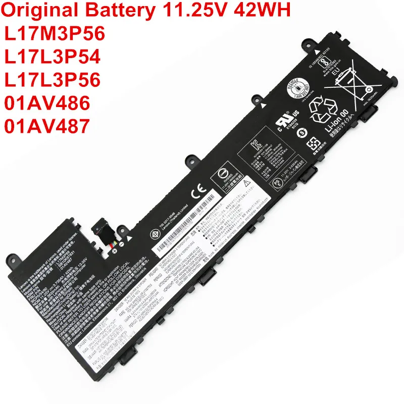 

Аккумулятор L17M3P56 L17L3P54 L17L3P56 01AV486 01AV487 для ноутбука Lenovo ThinkPad Yoga 11e 5-го поколения, 11,25 в, 42 Вт · ч