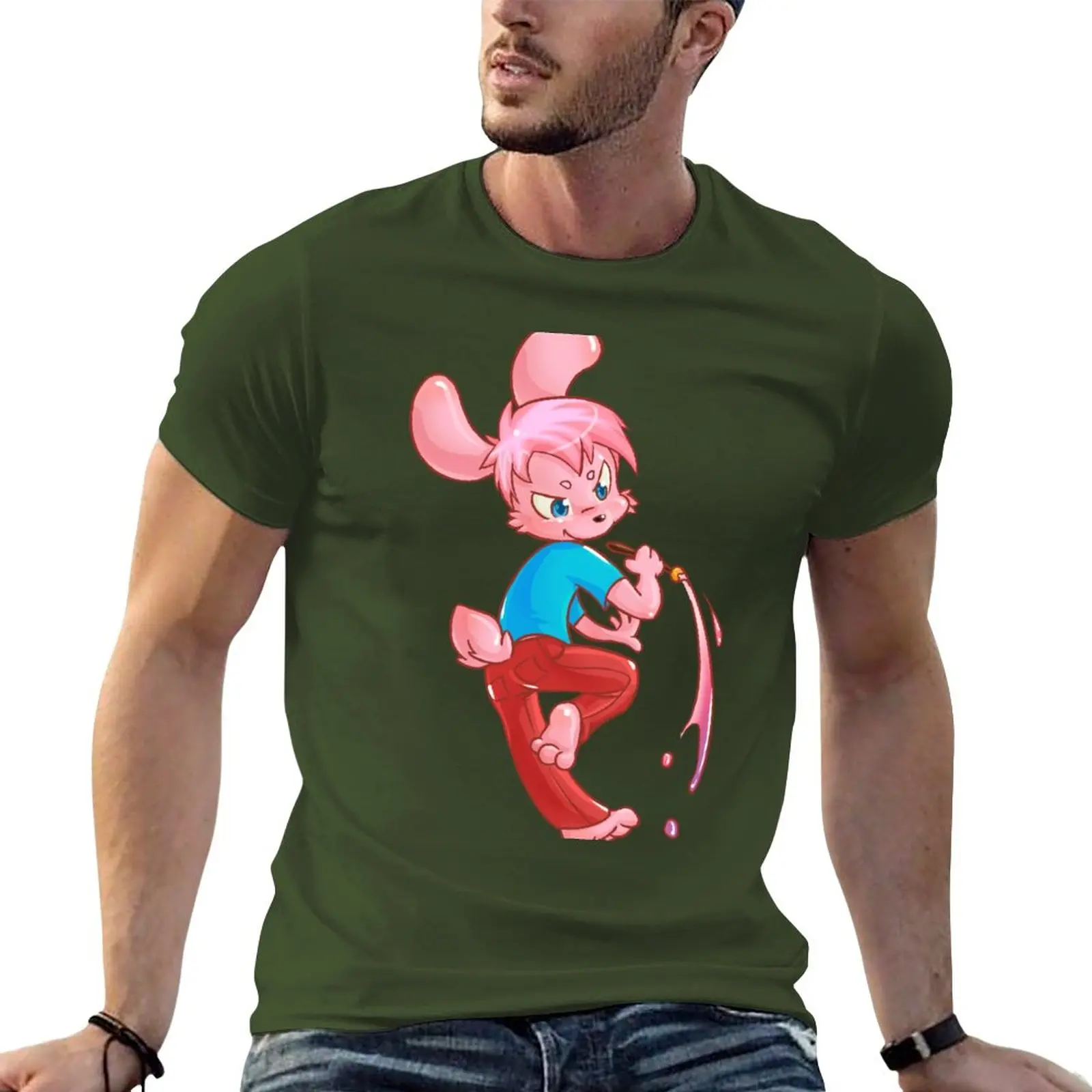 

Новинка, футболка Inkbunny от garulu, Мужская одежда, футболки для мальчиков, простые белые футболки для мужчин