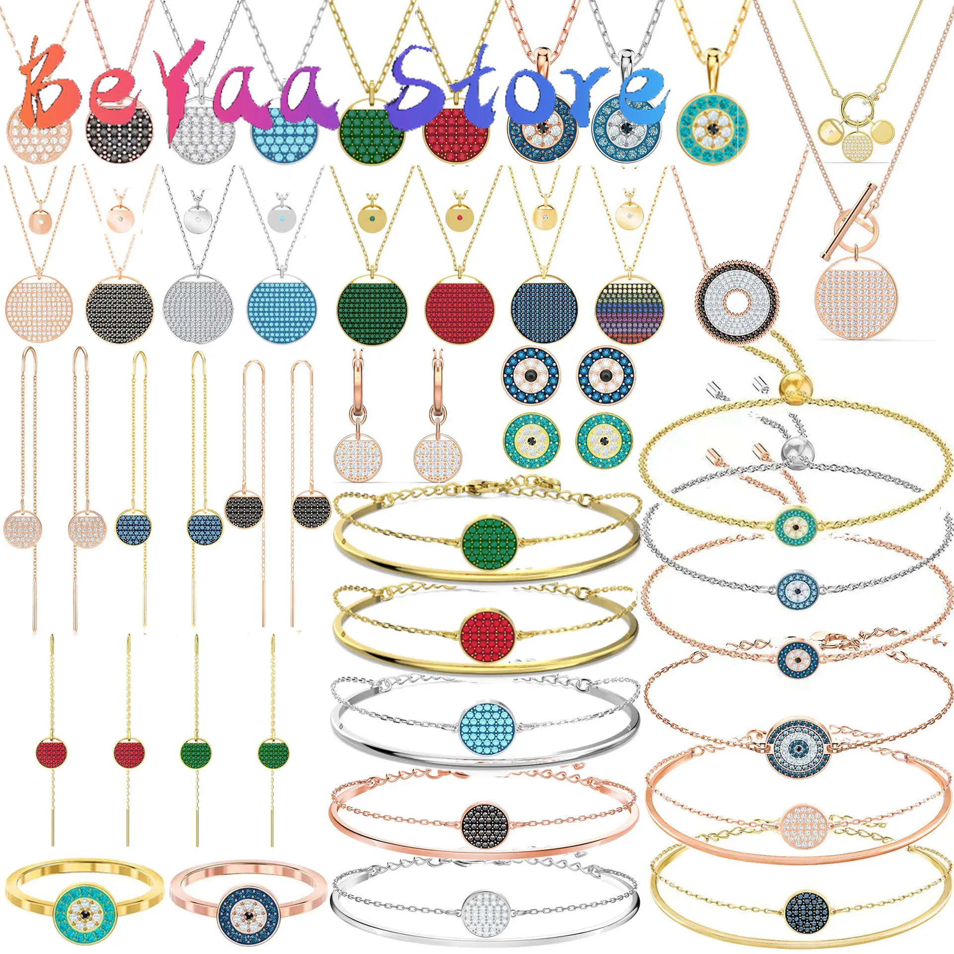 

Ginger With Logo 2023 Original Fine Lady Jewelry Sets Racket Series Trendy Earring Necklace Ring Bracelet Romantic for Woman
