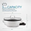 Aroma® 3Qt. Grillet® 3-in-1 Electric Indoor Grill - White 5