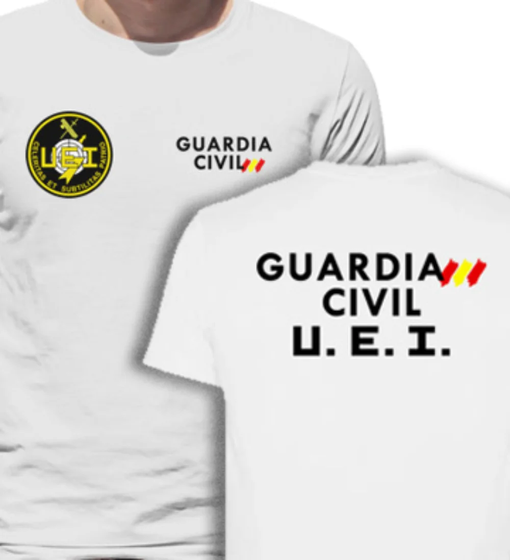 

Españoles Guardia Civil UEI Men T-Shirt Short Sleeve Casual Cotton O-Neck Summer Shirt