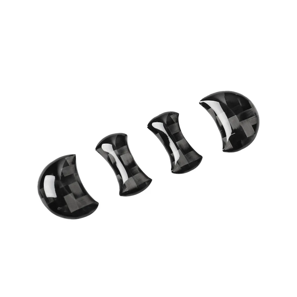 Car Steering Wheel Ring Trim Carbon Fiber Sticker Cover Decoration Auto Accessories For Audi A4 B8 8K A6 C6 4F Q5 8R Q7 4L A3 8V 4