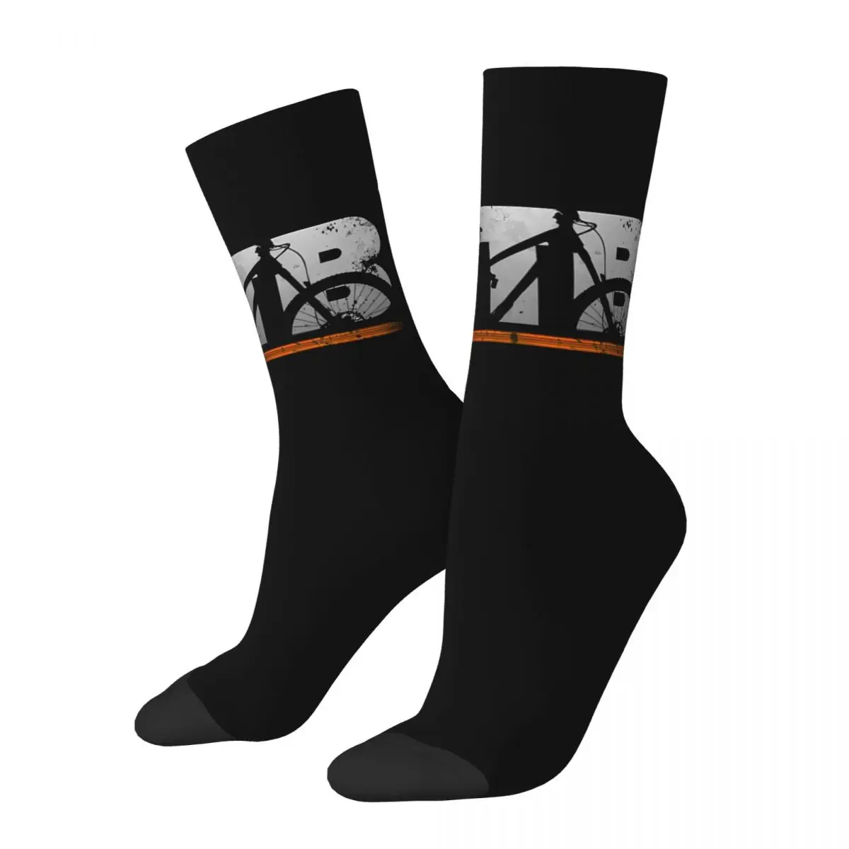 

Men's Socks Cool MTB Mountain Bike Mountains Downhill Bike Bicycle MTB Hip Hop Novelty Crew Crazy Sock Gift Pattern Printed