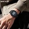 SANDA 2156 Army Dial Led Digital Wristwatches Stopwatches For Male Fashion Mens Watch Military Water Resistant Sport Watches 4