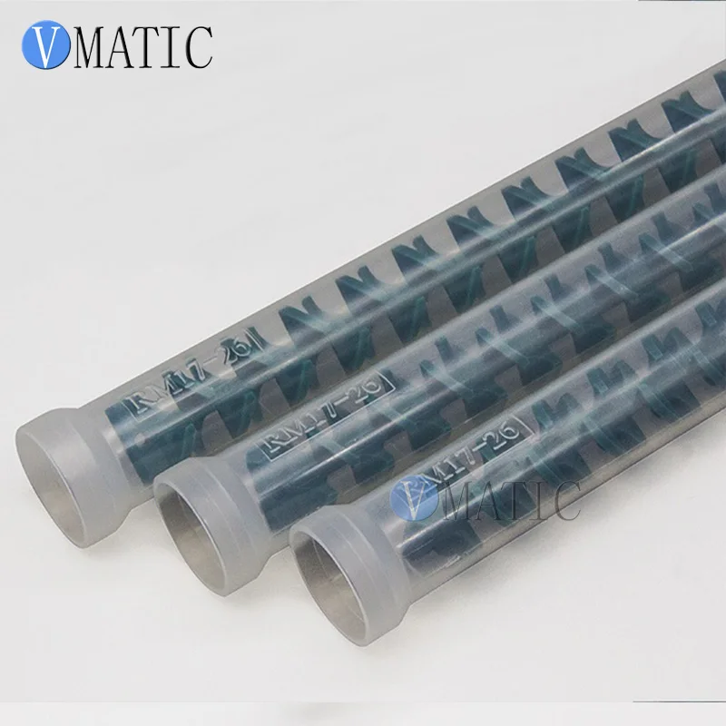 Resin Dynamic Mixer RM 17-26 Mixing Nozzles Plastic Round End Static Mixer Tube