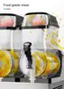 Commercial Slushy Machine 12L x 2 Double Tank Electric Automatic Slush Maker Machine Frozen Drink Snow Melting Machine 950W 4