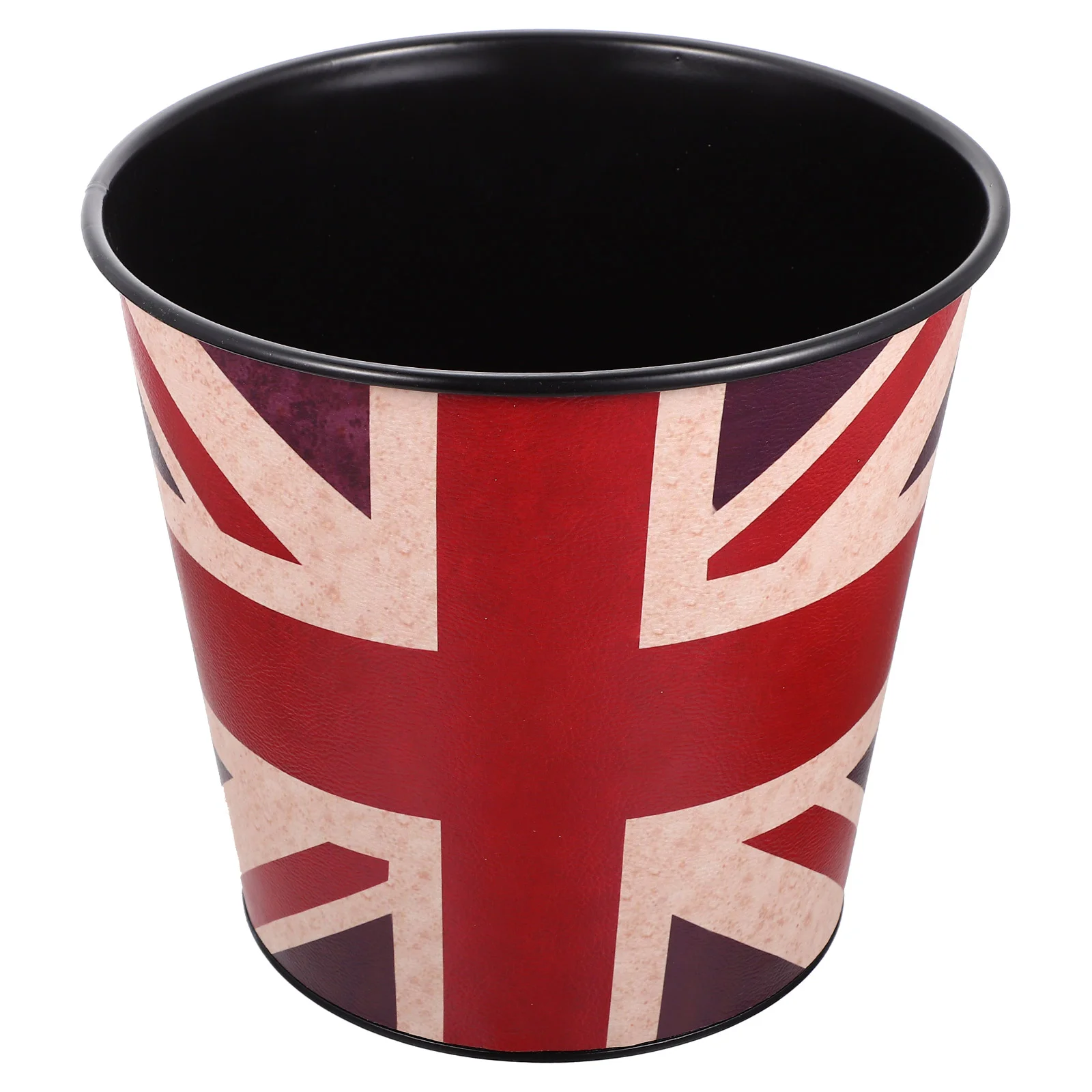 

Ganazono Office Decor Garbage Bin Vintage Leather Trash Can Retro Waste Toillet Paper