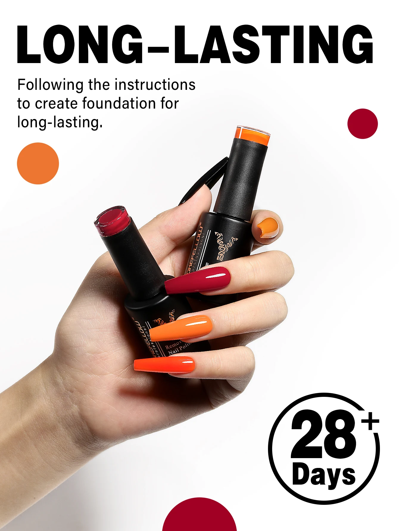 YOKEFELLOW Gel Nail Polish Set 6PCS 10ml Rich Pigment Soak Off Low Odor Long-Wear Gel Varnish for Professional Manicure 2