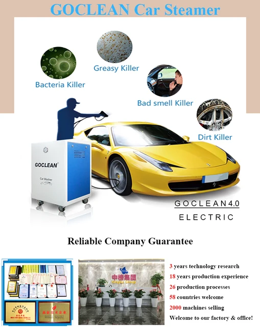 Kingkar Ce Approved Car Upholstery Cleaner Machine - China Steam Cleaner,  Steam Car Wash